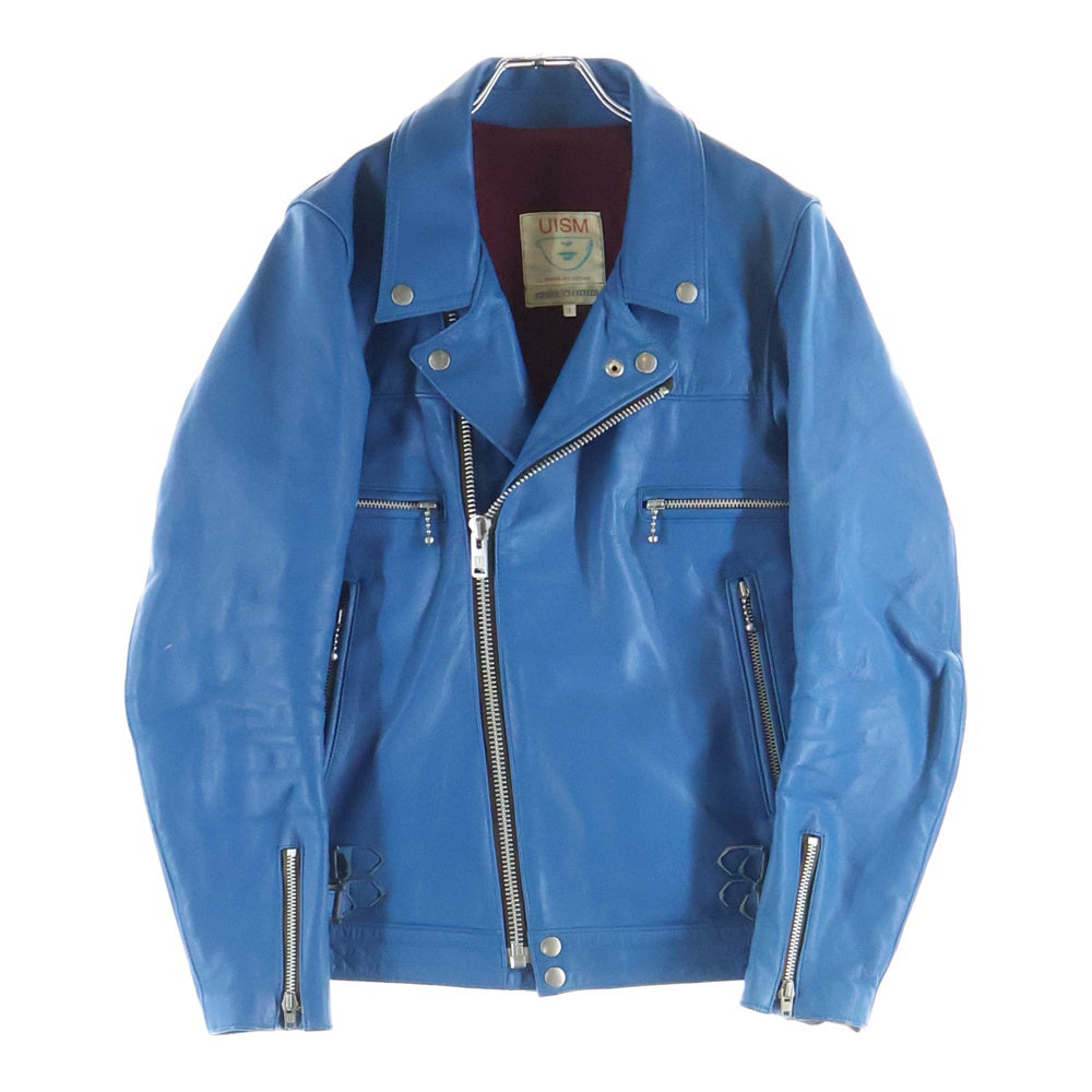 UNDERCOVER(アンダーカバー) 08AW ARCHIVE カウレザーダブルライダースジャケット BA210 ブルー