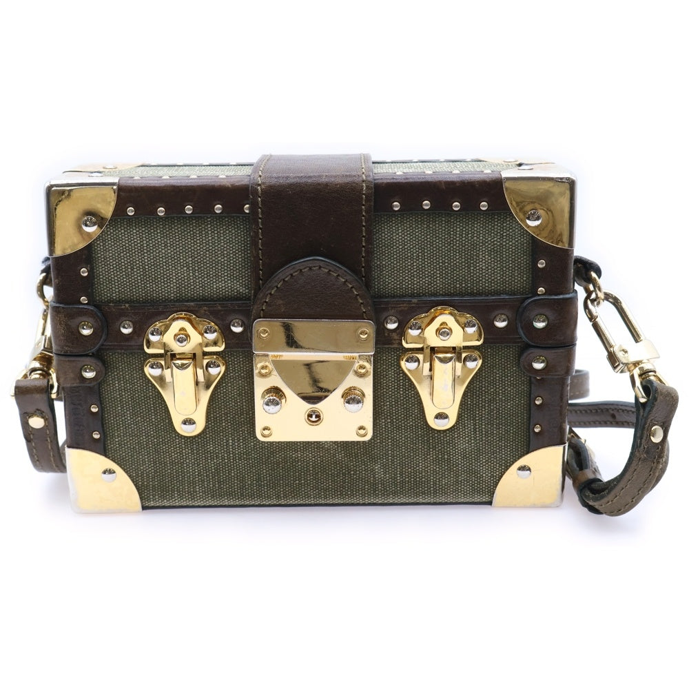 READY MADE(レディメイド) NANO TRUNK CASE ナノトランクケース ショルダーバッグ ヴィンテージコットン カーキ/ゴールド