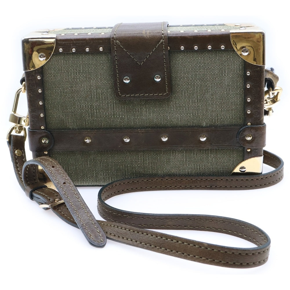 READY MADE(レディメイド) NANO TRUNK CASE ナノトランクケース ショルダーバッグ ヴィンテージコットン カーキ/ゴールド