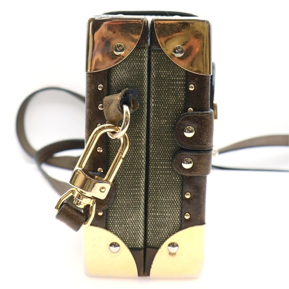 READY MADE(レディメイド) NANO TRUNK CASE ナノトランクケース ショルダーバッグ ヴィンテージコットン カーキ/ゴールド