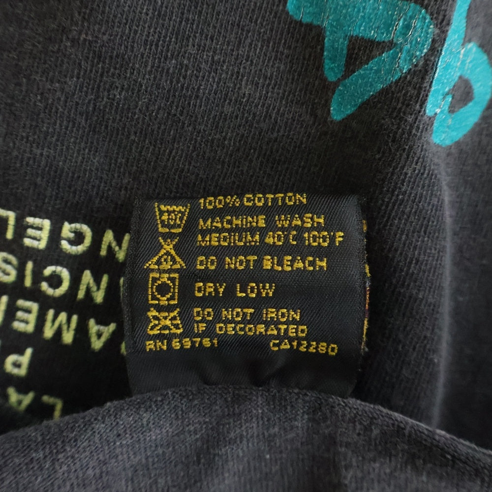 VINTAGE(ヴィンテージ) 90s PHIL COLLINS BROCKUMタグ フィルコリンズ クルーネック 半袖Tシャツ ブラック