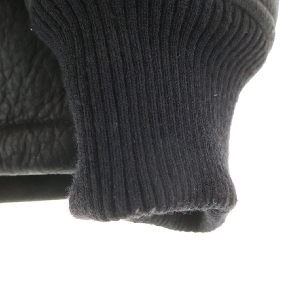 RON HERMAN(ロンハーマン) Mouton Award Jacket リアルムートン アワード ジャケット ブルゾン ブラック 3220400149