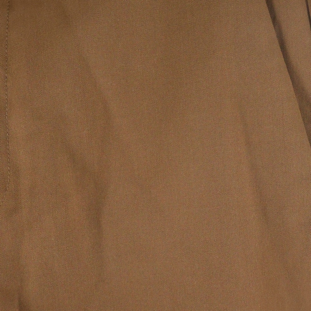 DIOR(ディオール) ×Travis Scott 22AW ウール刺繍フレアスラックス パンツ 283C102A4739 ブラウン