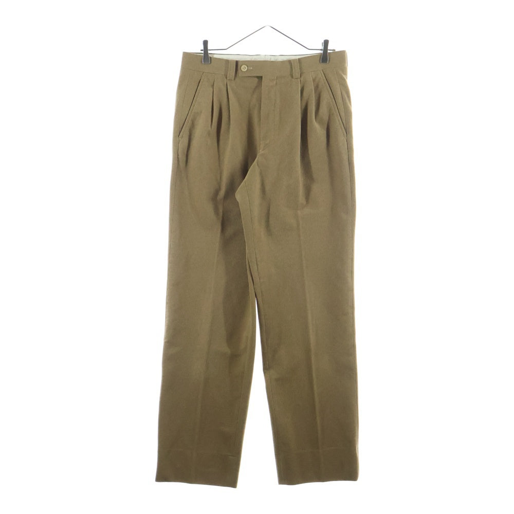 KENZO(ケンゾー) 2タック コーデュロイ スラックスパンツ 535-J-6545 ブラウン