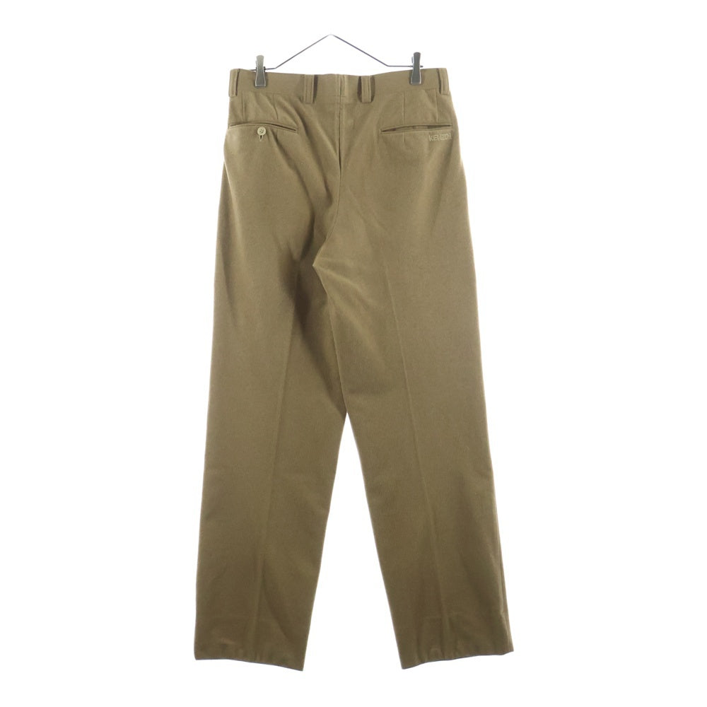 KENZO(ケンゾー) 2タック コーデュロイ スラックスパンツ 535-J-6545 ブラウン