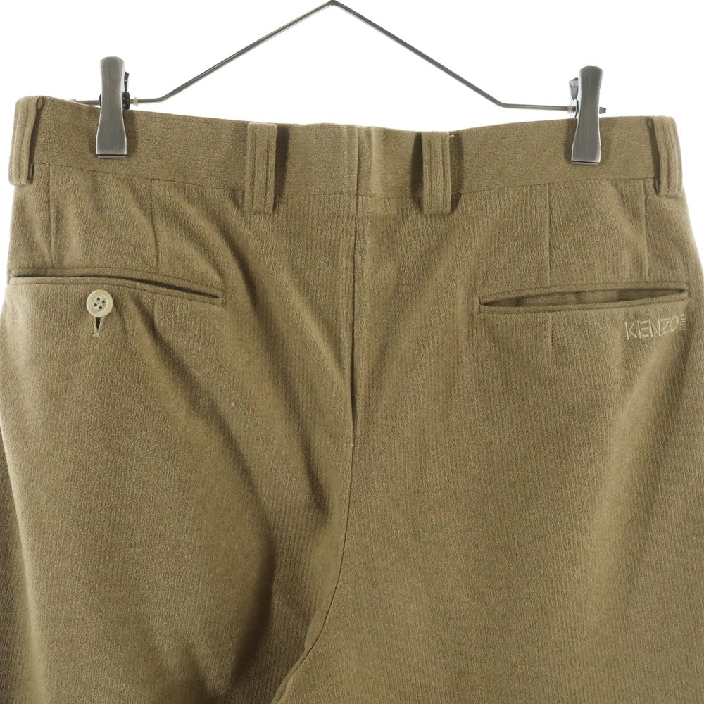 KENZO(ケンゾー) 2タック コーデュロイ スラックスパンツ 535-J-6545 ブラウン