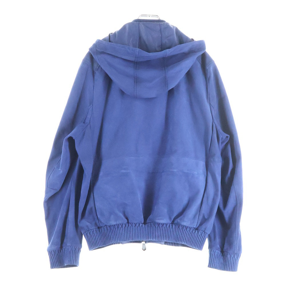 Berluti(ベルルッティ) スウェードレザー ジップアップパーカー ブルー R09LBU07KAAT