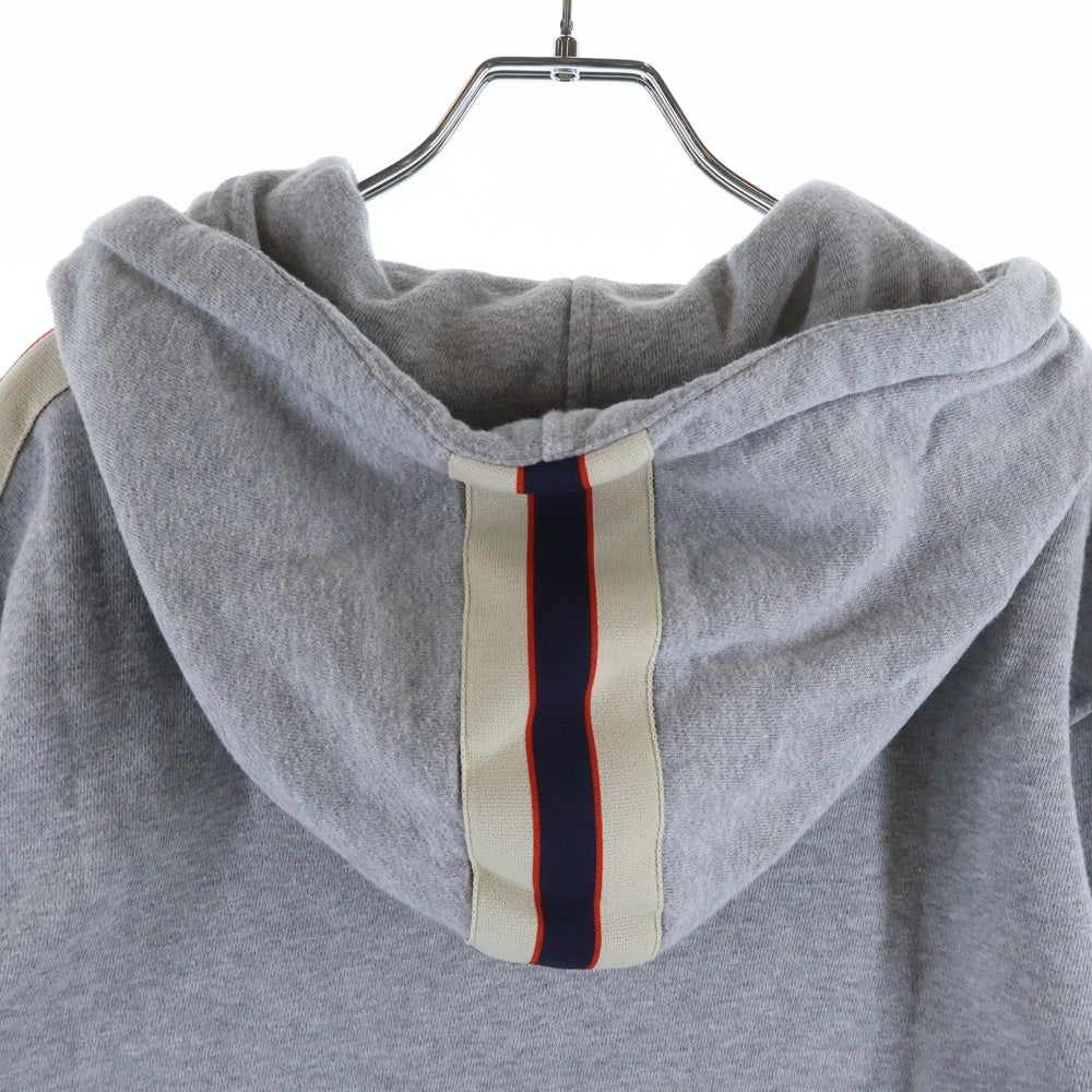 GUCCI(グッチ) ラインロゴジップアップパーカー グレー 497250 X9197