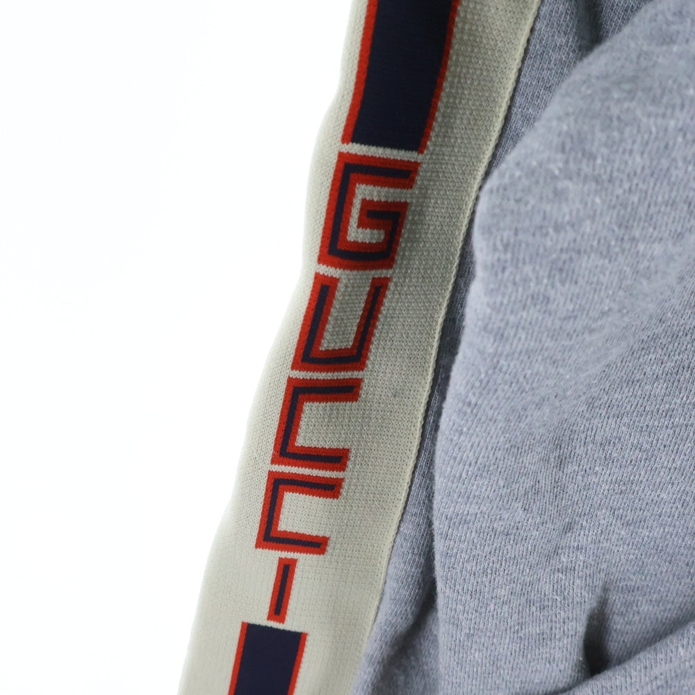 GUCCI(グッチ) ラインロゴジップアップパーカー グレー 497250 X9197