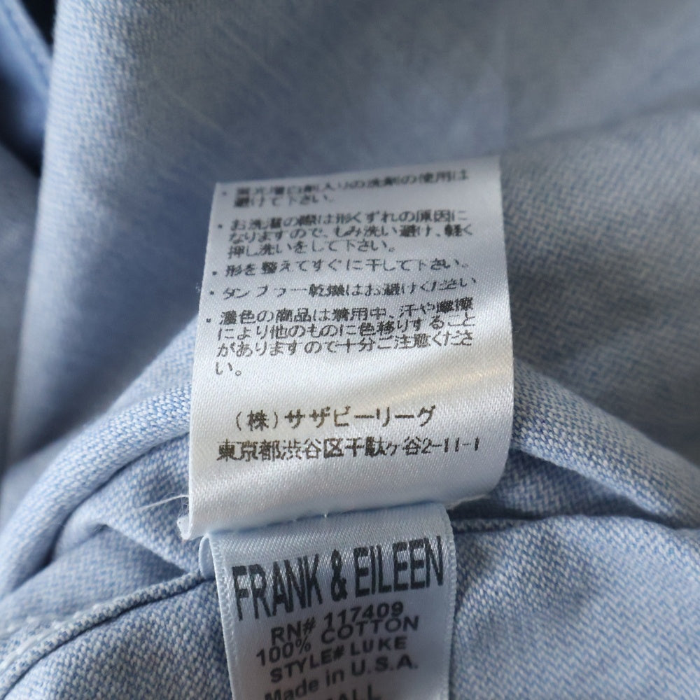 Frank&Eileen(フランクアンドアイリーン) デニム 長袖シャツ インディゴ レディース