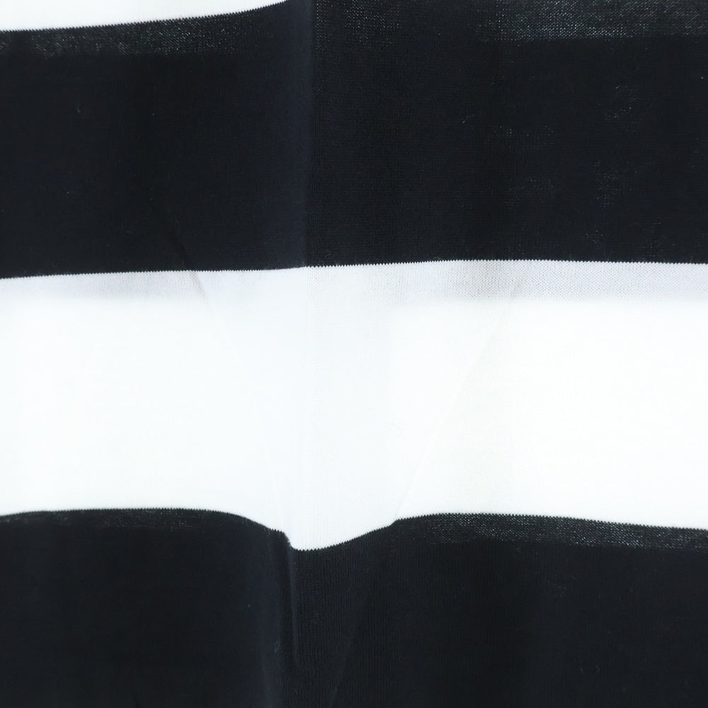 GOD SELECTION XXX(ゴッドセレクショントリプルエックス) 20SS×Fragment Design フラグメントデザイン クルーネックボーダー柄 半袖Tシャツ カットソー ホワイト/ブラック GX-S20-FST-14