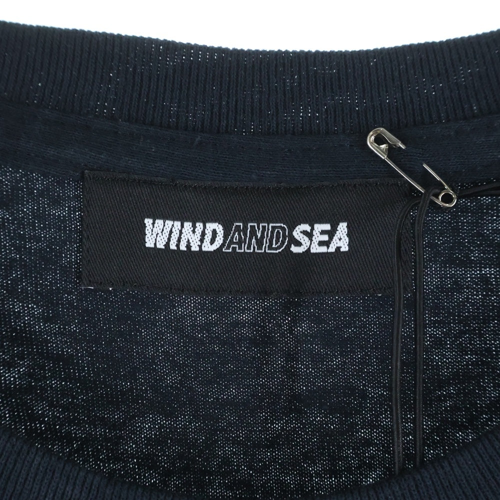 WIND AND SEA(ウィンダンシー) KEEP DISTANCE T-SHIRT フロントプリント チャリティーTシャツ ブラック WDS-Donation-02