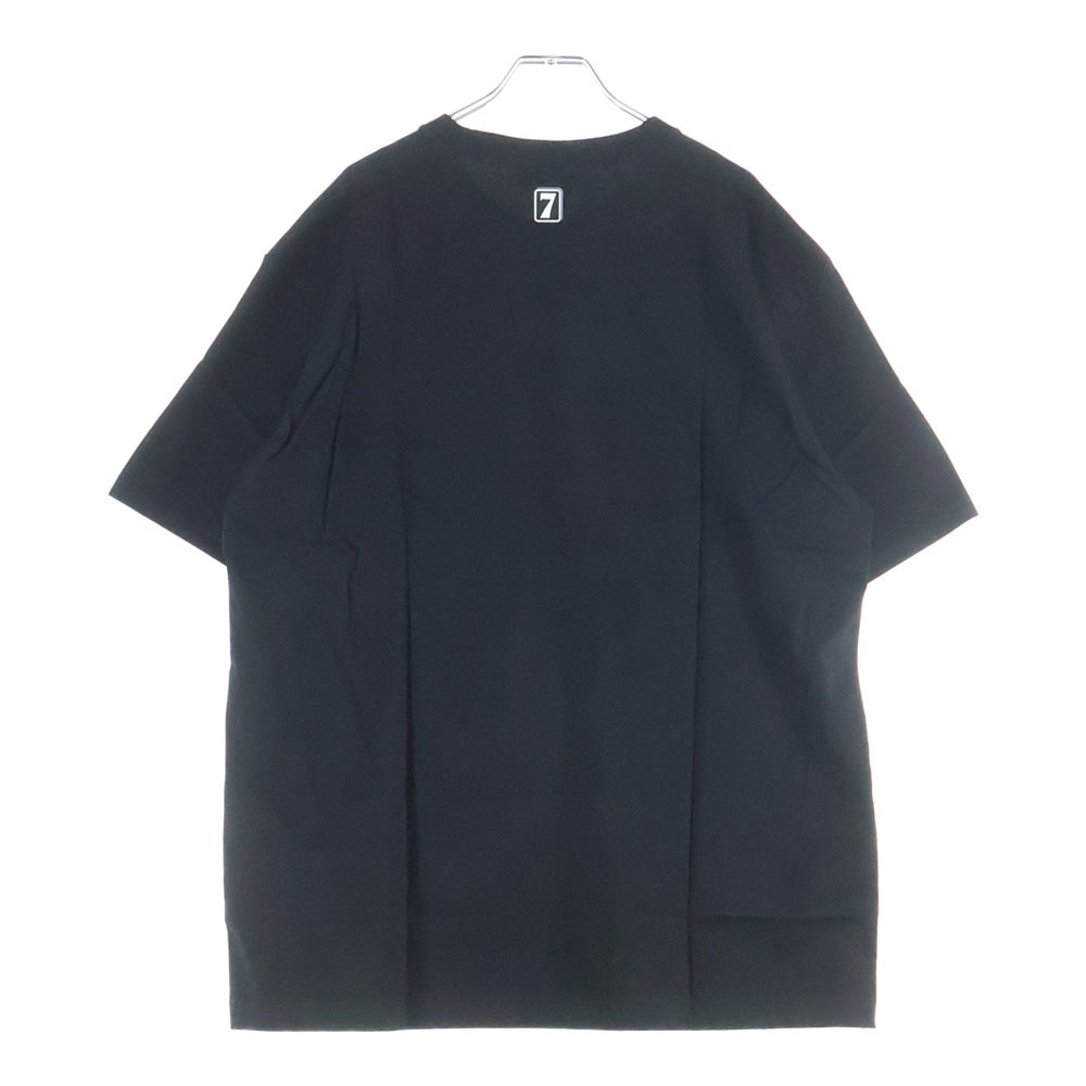 GOD SELECTION XXX(ゴッドセレクショントリプルエックス) 20SS 7th ANNIVERSARY ケイトモス フォトプリント クルーネックコットン半袖Tシャツ ブラック GX-S20-7ST-01