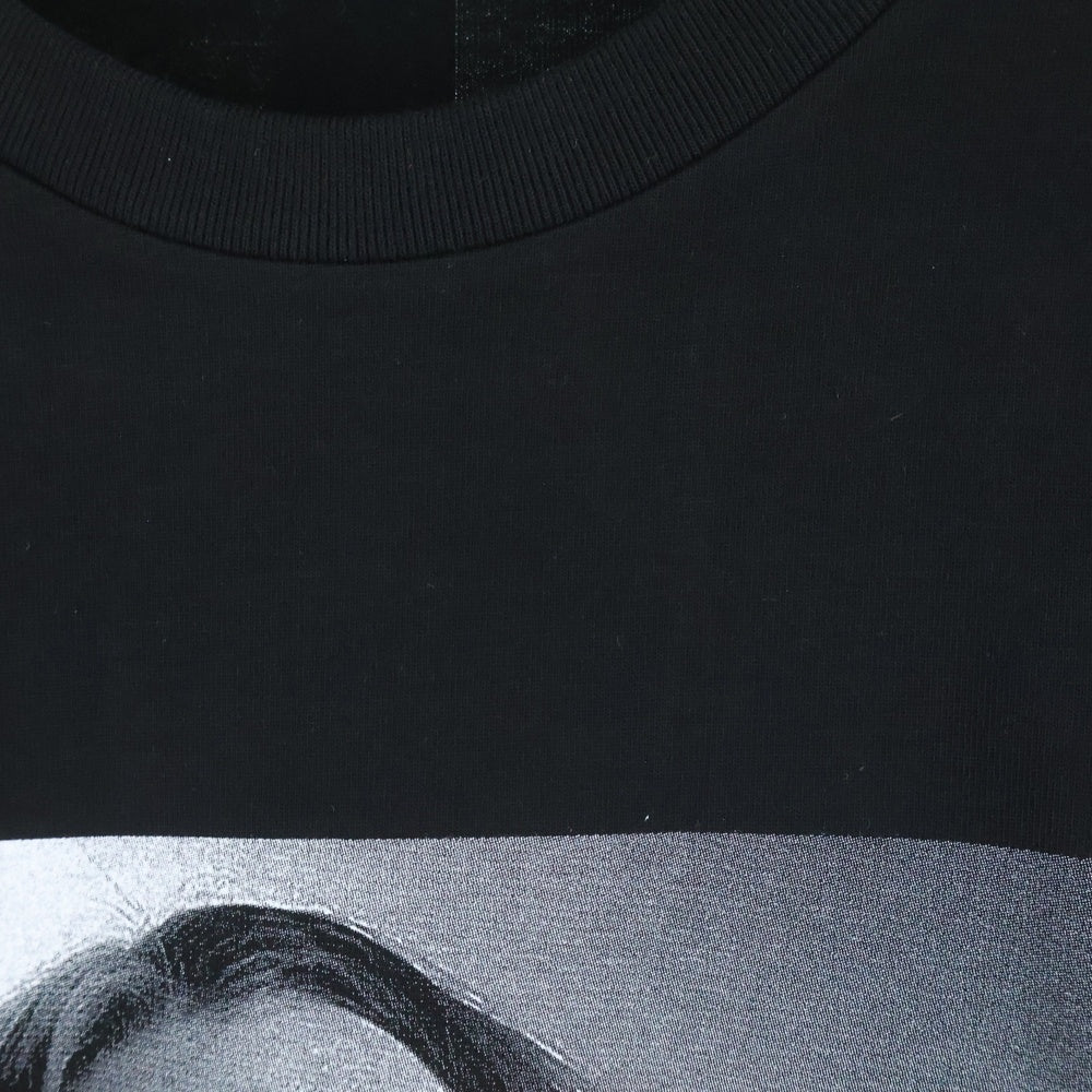 GOD SELECTION XXX(ゴッドセレクショントリプルエックス) 20SS 7th ANNIVERSARY ケイトモス フォトプリント クルーネックコットン半袖Tシャツ ブラック GX-S20-7ST-01