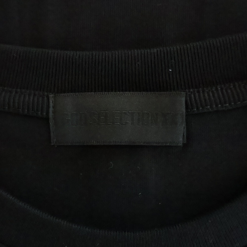 GOD SELECTION XXX(ゴッドセレクショントリプルエックス) 20SS 7th ANNIVERSARY ケイトモス フォトプリント クルーネックコットン半袖Tシャツ ブラック GX-S20-7ST-01