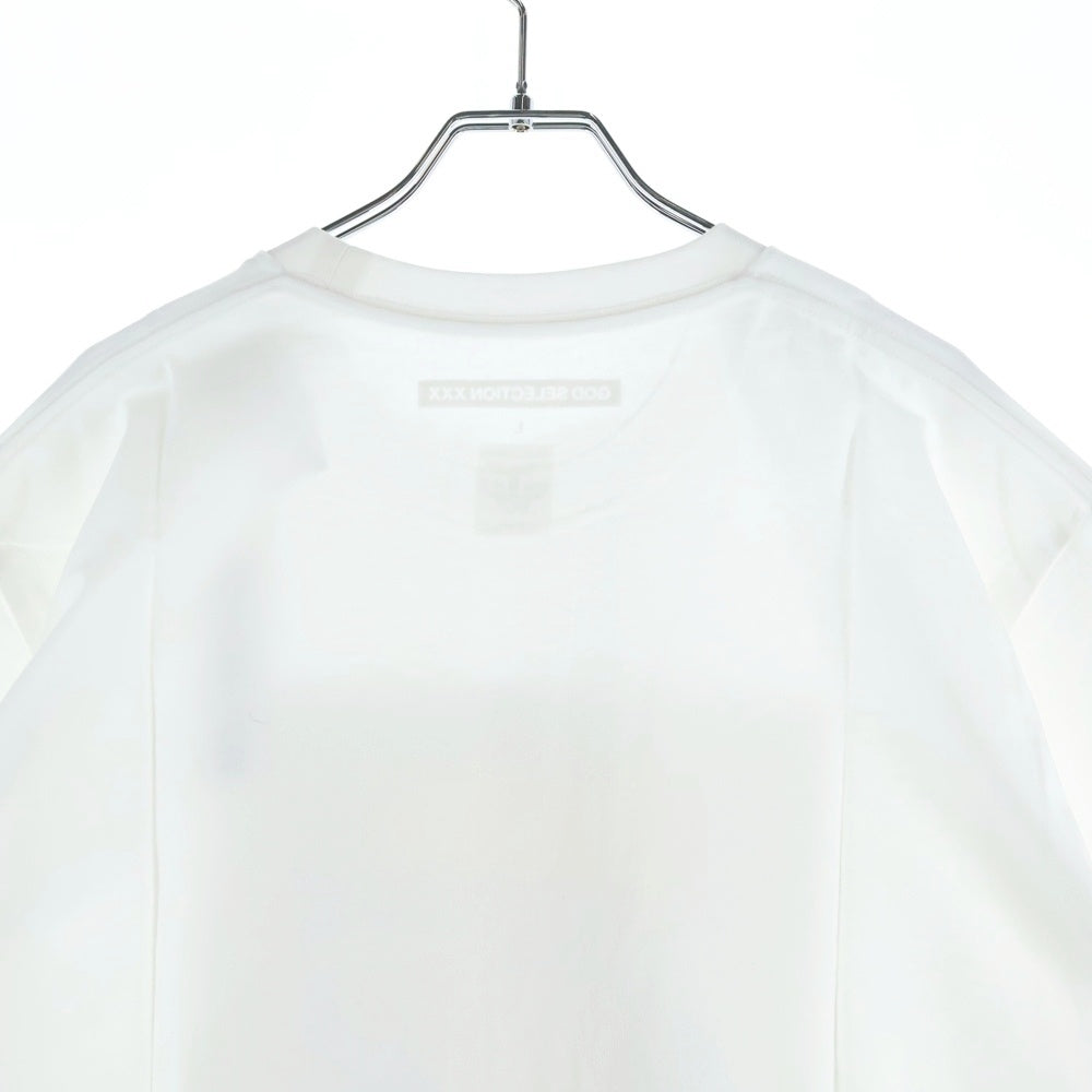 GOD SELECTION XXX(ゴッドセレクショントリプルエックス) 19AW B'2nd限定 ラシュナイダー フォトプリント クルーネックコットン半袖Tシャツ ホワイト GX-A19-B2ST-01