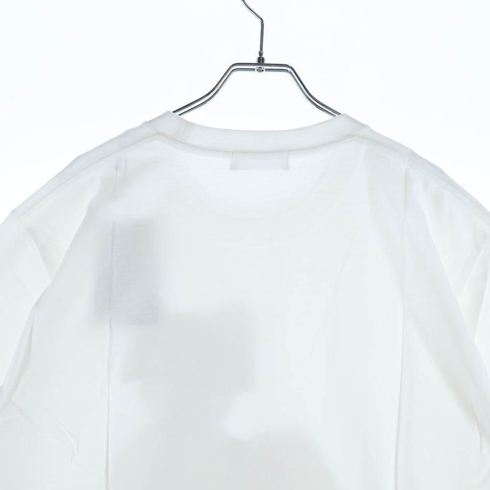 GOD SELECTION XXX(ゴッドセレクショントリプルエックス) 19SS MEDICOM TOYEXHIBITION '19 フロントプリント クルーネックコットン半袖Tシャツ ホワイト GX-S19-MTST-01