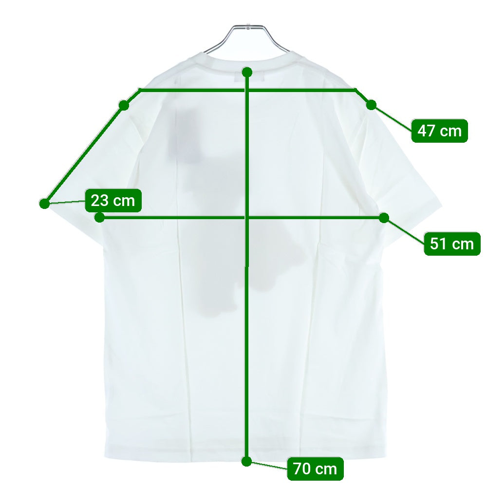 GOD SELECTION XXX(ゴッドセレクショントリプルエックス) 19SS MEDICOM TOYEXHIBITION '19 フロントプリント クルーネックコットン半袖Tシャツ ホワイト GX-S19-MTST-01