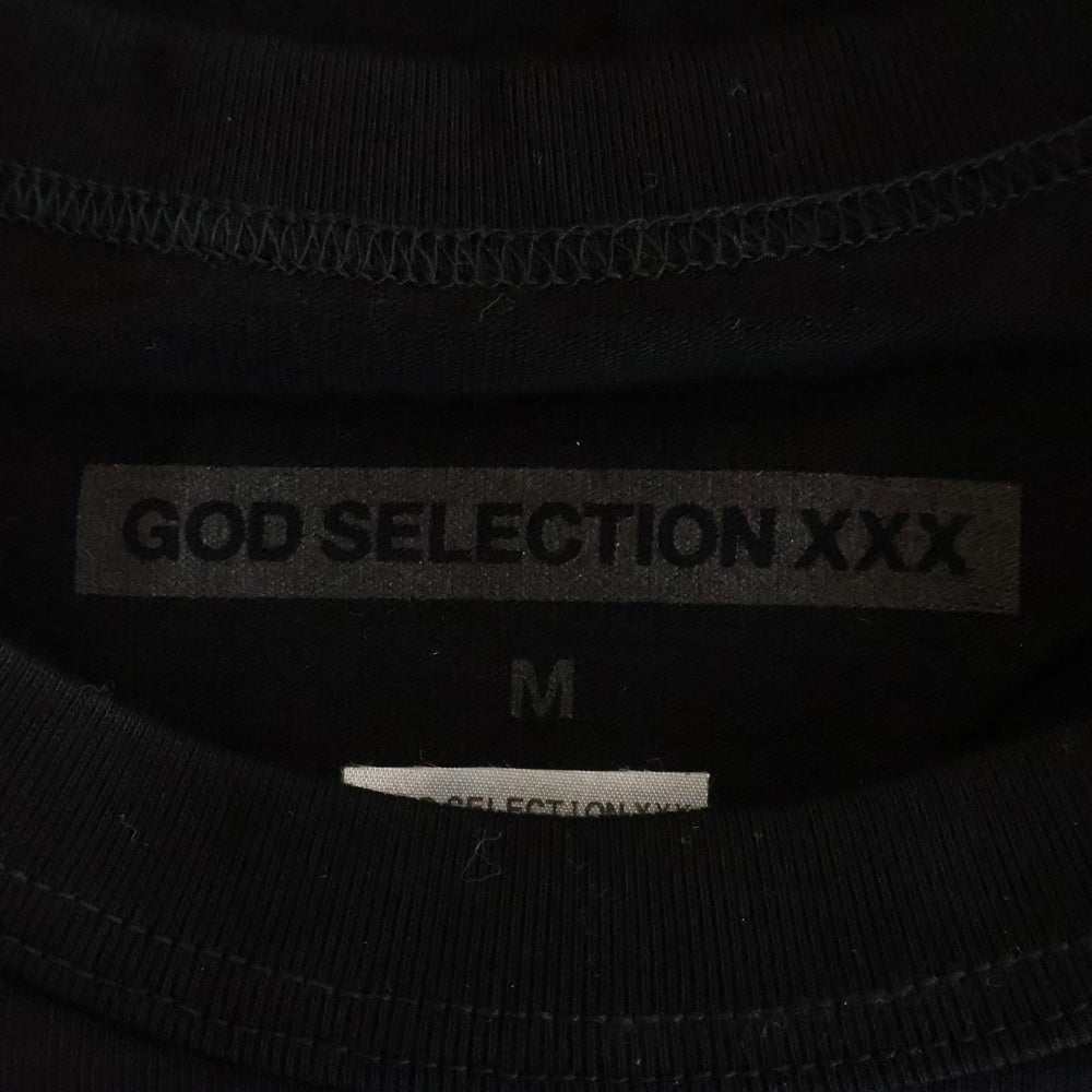 GOD SELECTION XXX(ゴッドセレクショントリプルエックス) 18SS フォトプリント クルーネックコットン半袖Tシャツ ブラック GX-S18-1102-U04