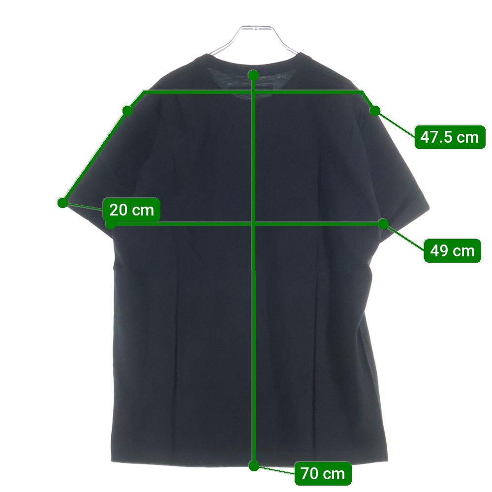 GOD SELECTION XXX(ゴッドセレクショントリプルエックス) 18SS フォトプリント クルーネックコットン半袖Tシャツ ブラック GX-S18-1102-U04