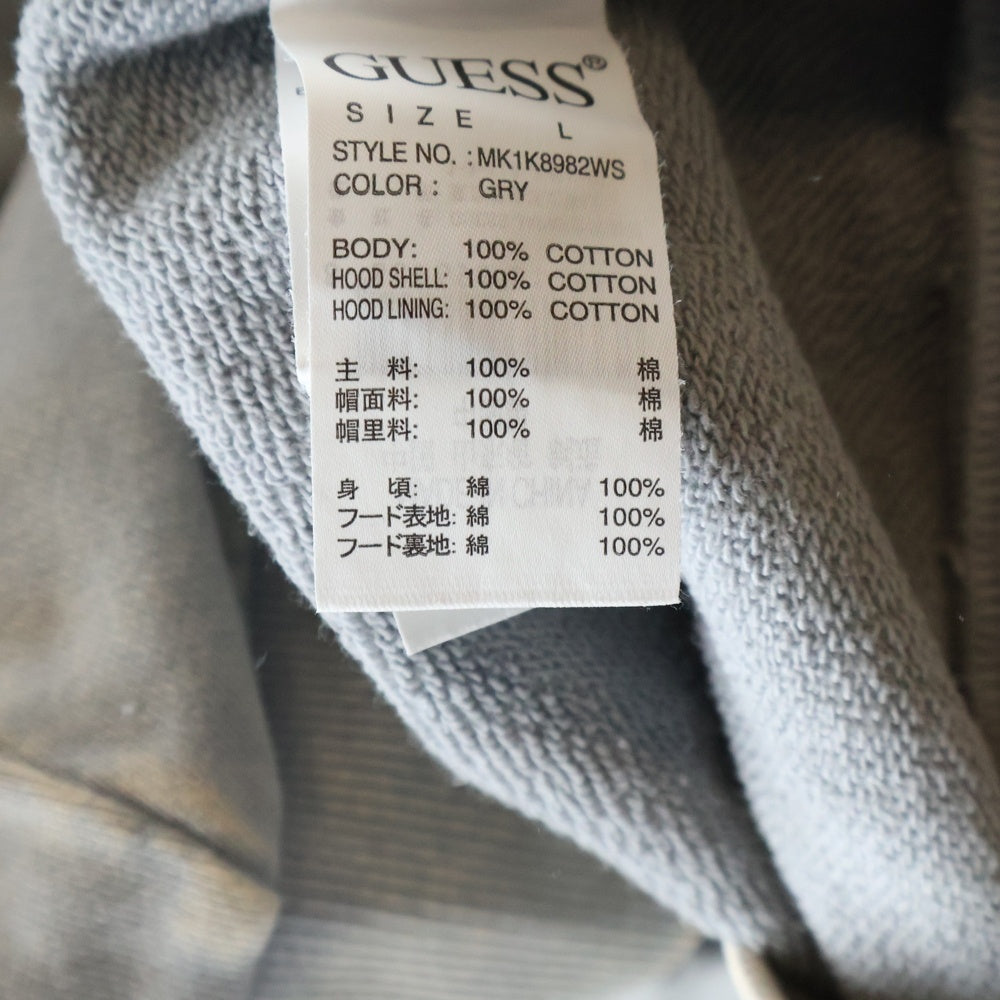 WIND AND SEA(ウィンダンシー) ×GUESS ゲス コットン プルオーバーパーカー グレー WDS-GUESS-02