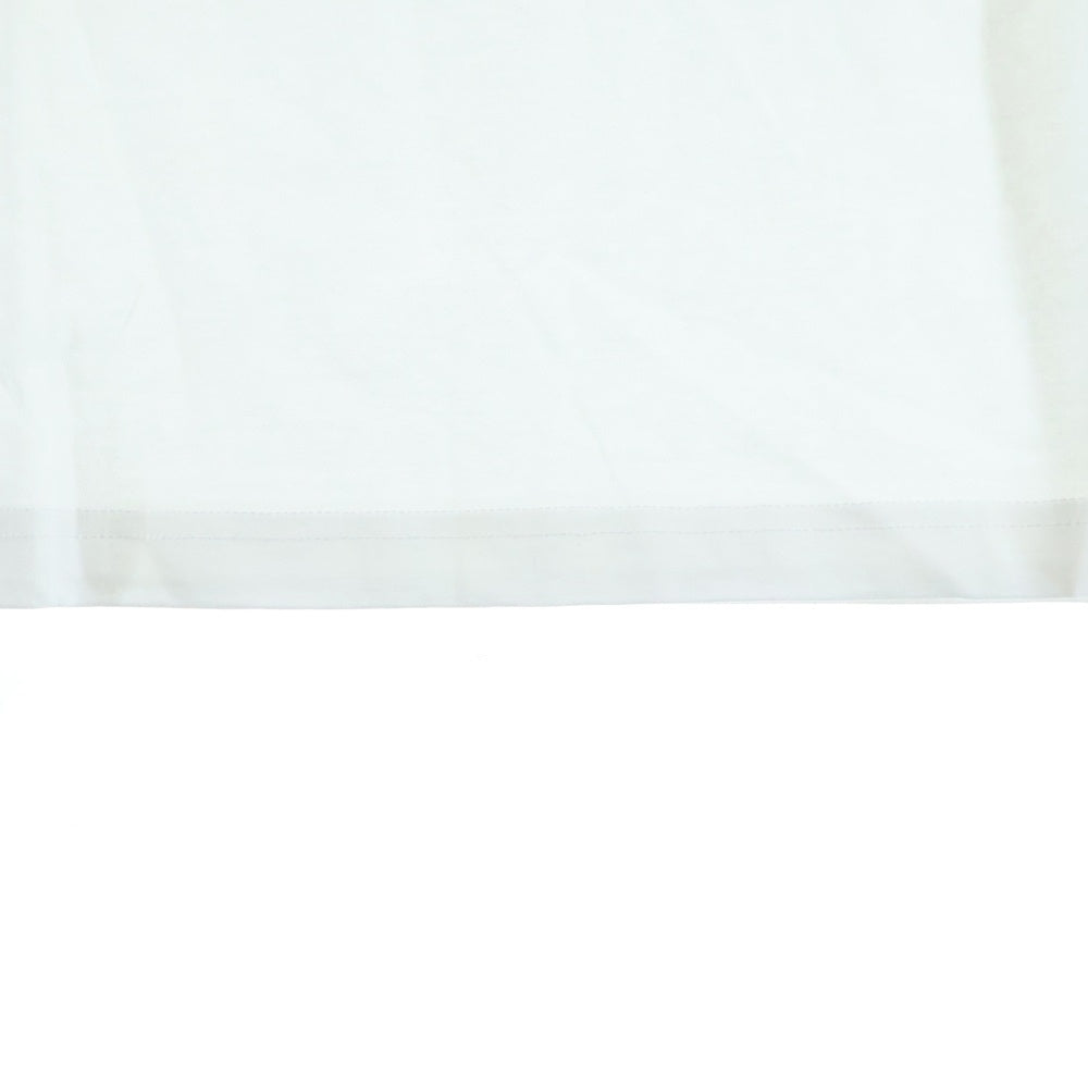 DIESEL(ディーゼル) ロゴプリント クルーネックコットン半袖Tシャツ ホワイト