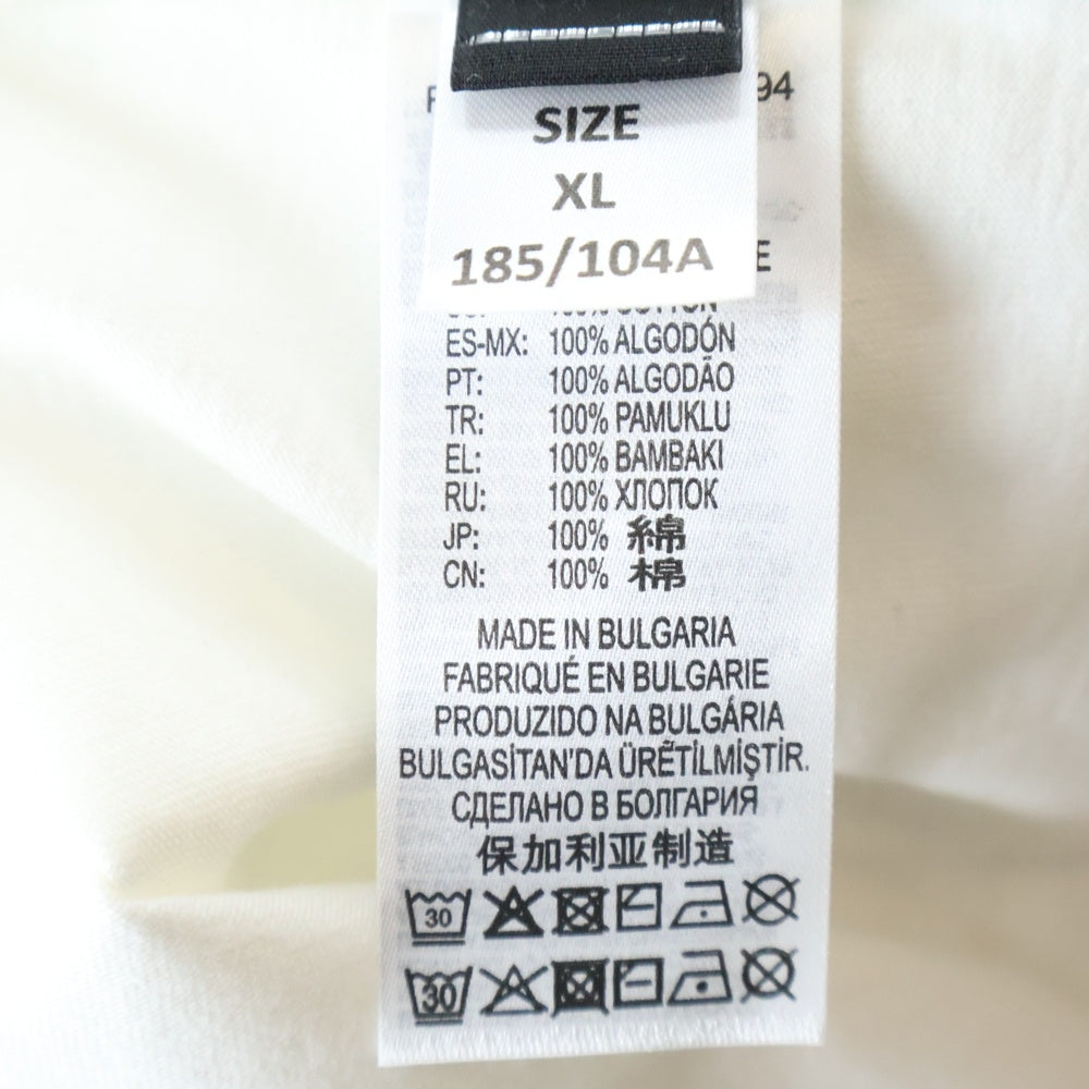 DIESEL(ディーゼル) ロゴプリント クルーネックコットン半袖Tシャツ ホワイト