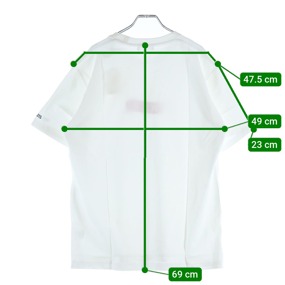 GOD SELECTION XXX(ゴッドセレクショントリプルエックス) 19SS パイソンロゴプリント クルーネックコットン半袖Tシャツ ホワイト GX-S19-6ST-07
