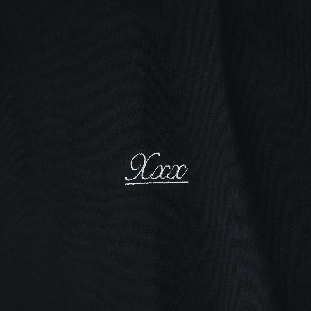 GOD SELECTION XXX(ゴッドセレクショントリプルエックス) 20AW ロゴ刺繍 コットンプルオーバーパーカー ブラック GX-A20-HD-01