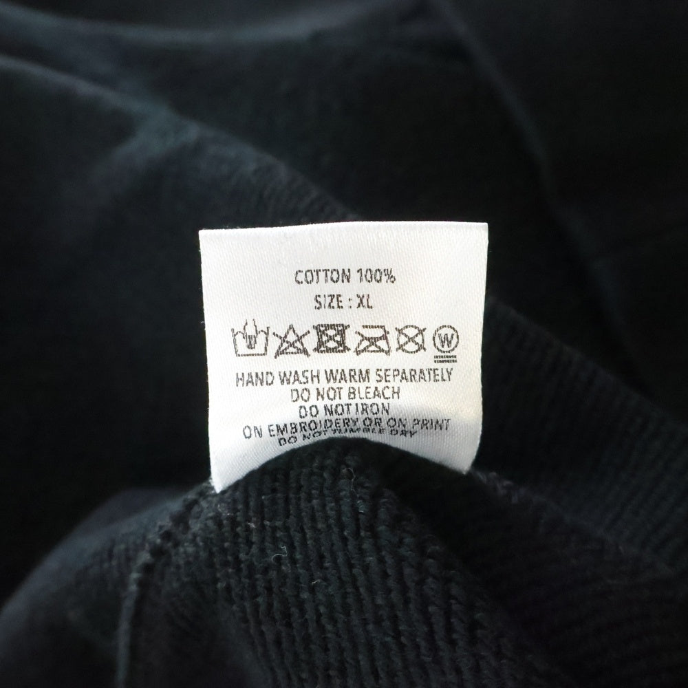 GOD SELECTION XXX(ゴッドセレクショントリプルエックス) 20AW ロゴ刺繍 コットンプルオーバーパーカー ブラック GX-A20-HD-01