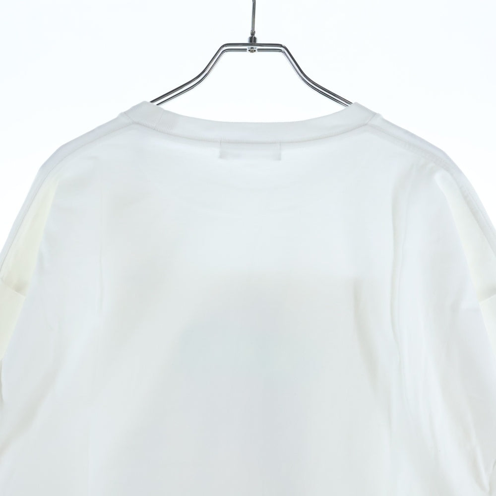 GOD SELECTION XXX(ゴッドセレクショントリプルエックス) 20AW フォトプリント クルーネックコットン長袖カットソー ロンT ホワイト GX-A20-LT-03