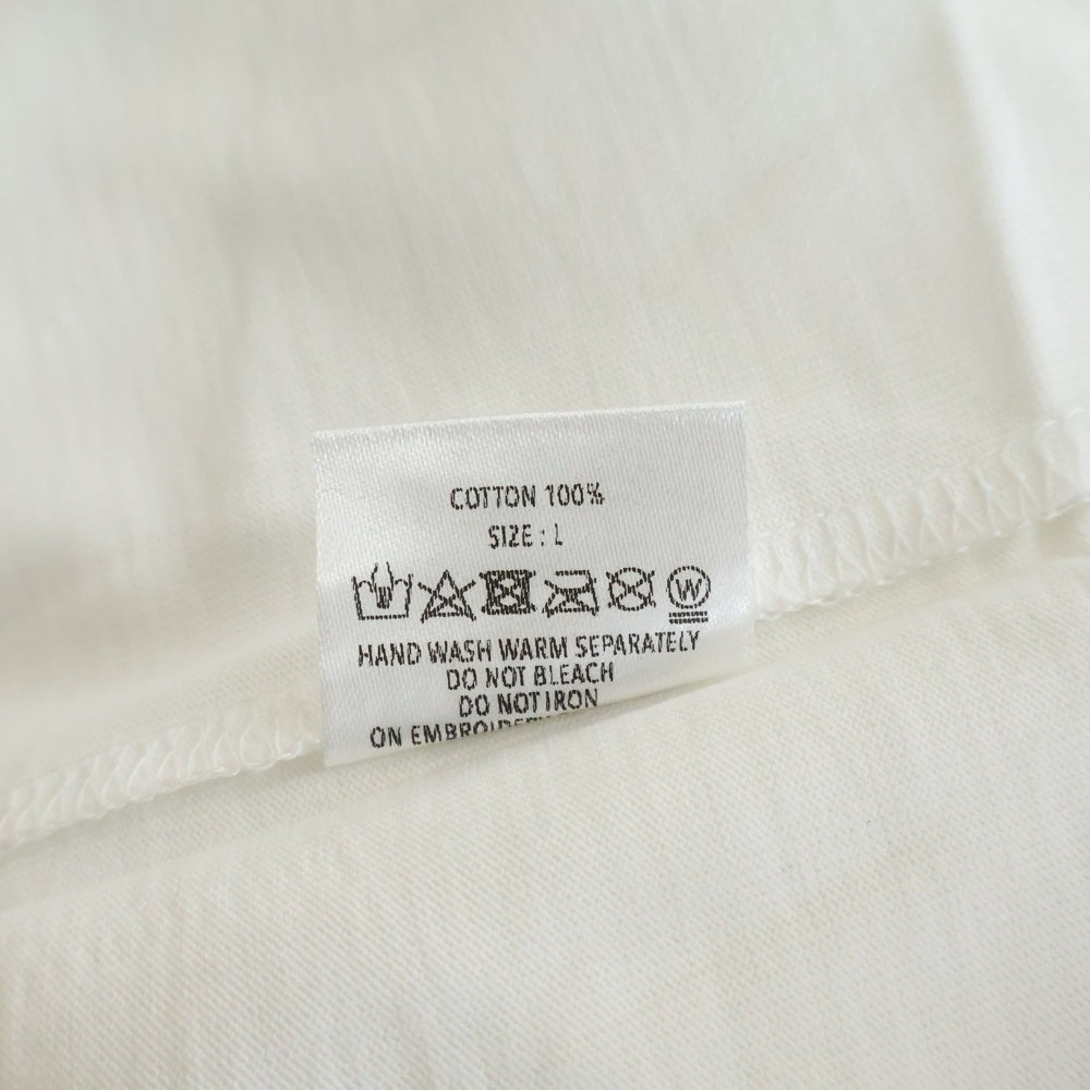 GOD SELECTION XXX(ゴッドセレクショントリプルエックス) 20AW ジジハディット フォト プリント クルーネックコットン半袖Tシャツ ホワイト GX-A20-ST-04