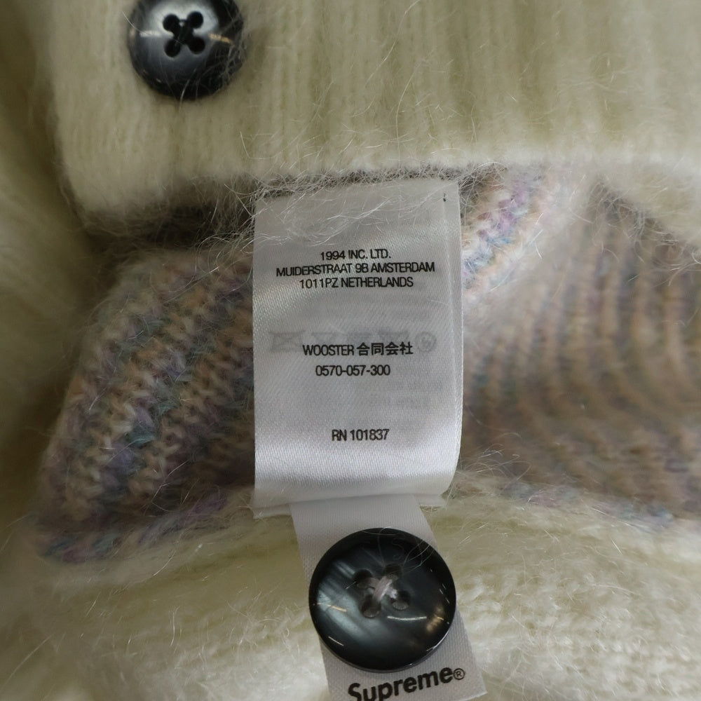 SUPREME(シュプリーム) 22SS Brushed Grid Cardigan ブラッシュド グリッド モヘヤニット カーディガン マルチ