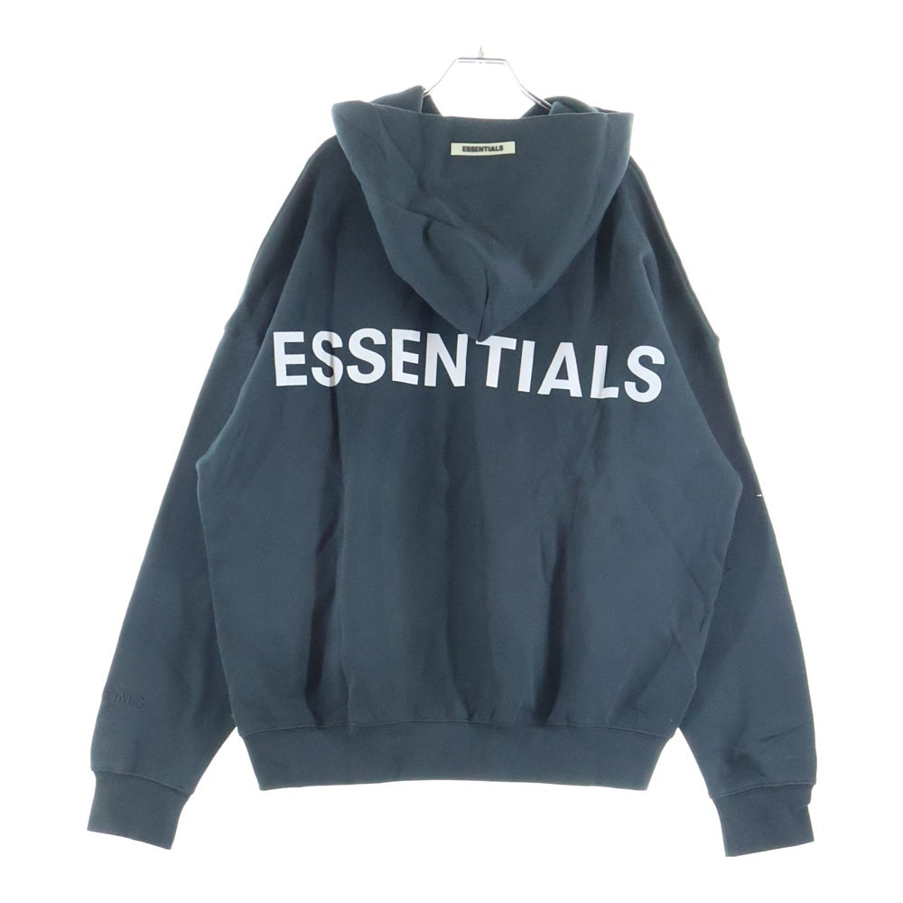 FEAR OF GOD ESSENTIALS(フィアオブゴッド エッセンシャルズ) バック リフレクティブ ロゴ フーディ パーカー ブラック
