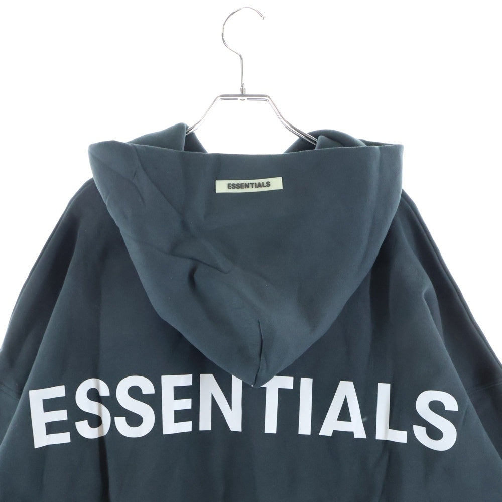 FEAR OF GOD ESSENTIALS(フィアオブゴッド エッセンシャルズ) バック リフレクティブ ロゴ フーディ パーカー ブラック