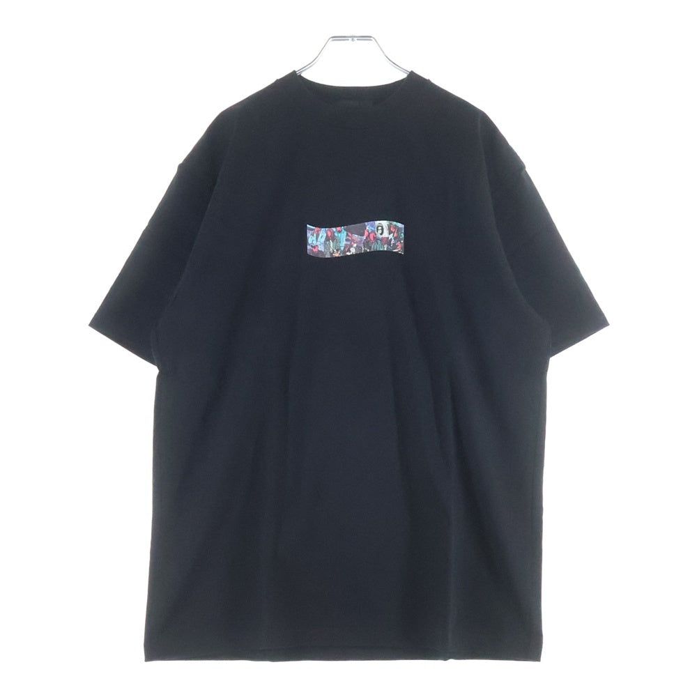 GOD SELECTION XXX(ゴッドセレクショントリプルエックス) 21AW CHRIS NAMAIZAWA TEE クリス ナマイザワ クルーネックコットン半袖Tシャツ ブラック GX-A21-CRST-13
