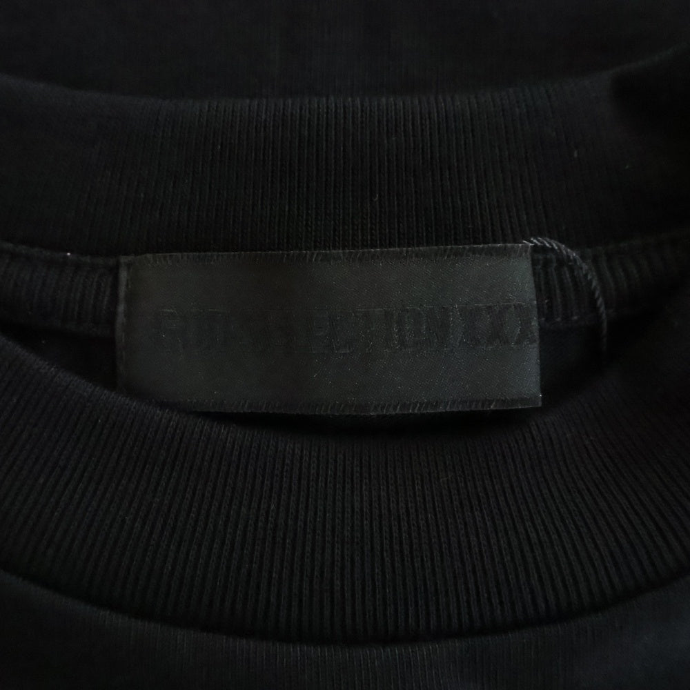 GOD SELECTION XXX(ゴッドセレクショントリプルエックス) 21AW CHRIS NAMAIZAWA TEE クリス ナマイザワ クルーネックコットン半袖Tシャツ ブラック GX-A21-CRST-13