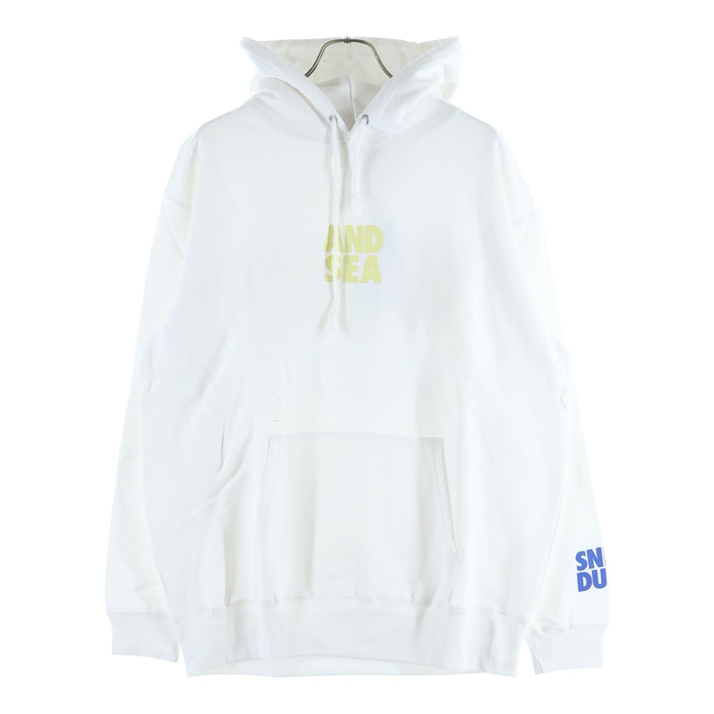 WIND AND SEA(ウィンダンシー) ×SNKRDUNK HOODIE スニーカーダンク コラボ フーディ プルオーバーパーカー ホワイト WDS-SNKR-2-03