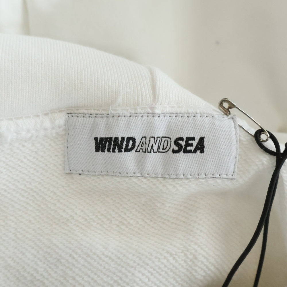 WIND AND SEA(ウィンダンシー) ×SNKRDUNK HOODIE スニーカーダンク コラボ フーディ プルオーバーパーカー ホワイト WDS-SNKR-2-03