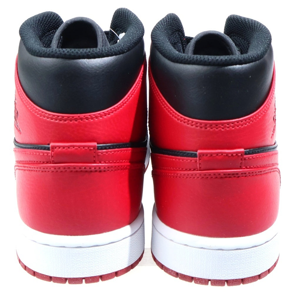 NIKE(ナイキ) AIR JORDAN 1 MID BRED エアージョーダン ブレッド ハイカットスニーカー ブラック/レッド US11/29cm 554724-074