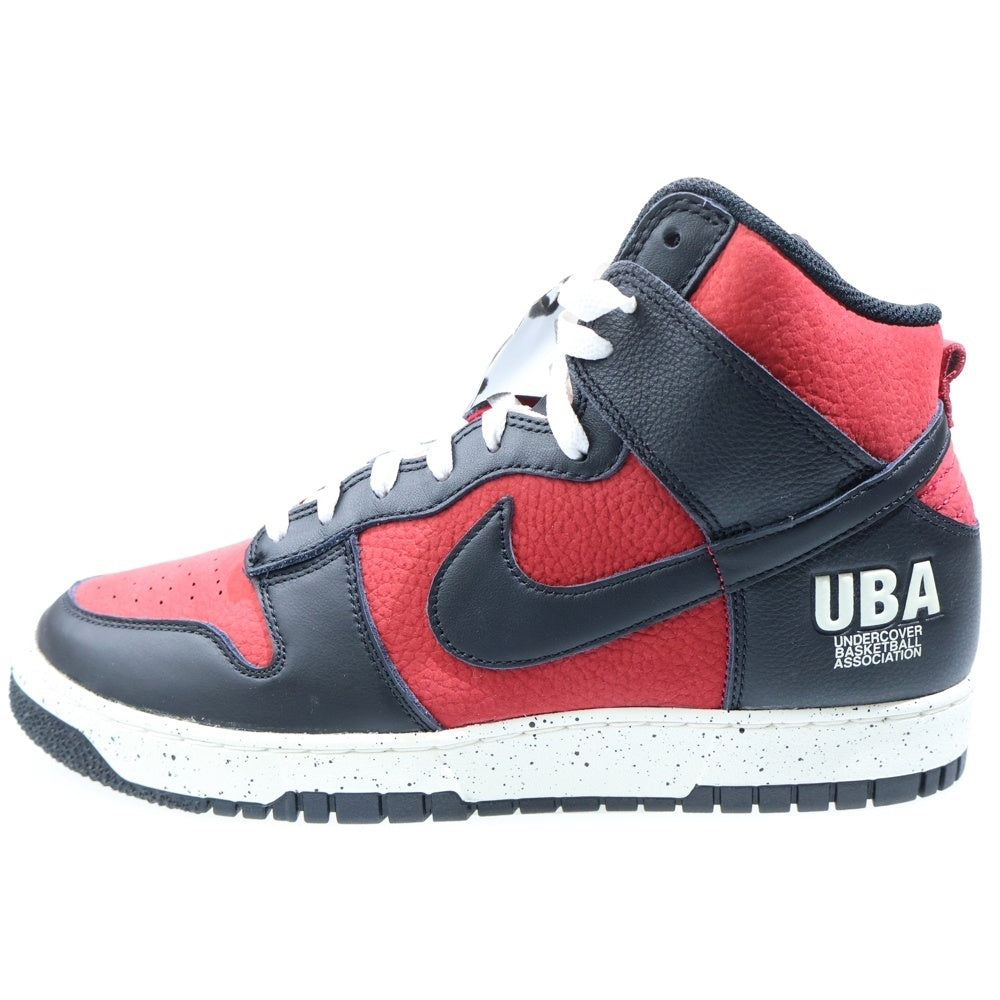 NIKE(ナイキ) ×UNDERCOVER DUNK HIGH UBA アンダーカバー ダンク ハイカットスニーカー ブラック/レッド US11/29cm DD9401-600