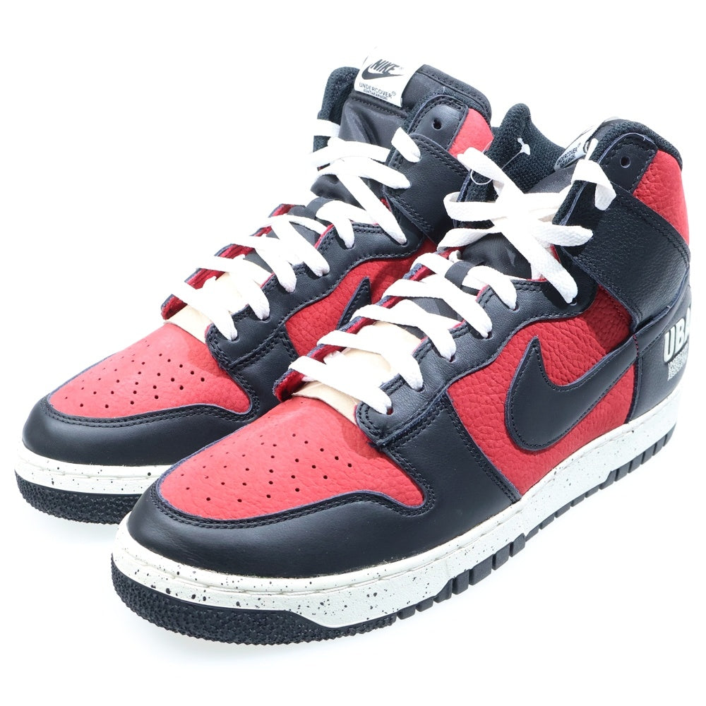 NIKE(ナイキ) ×UNDERCOVER DUNK HIGH UBA アンダーカバー ダンク ハイカットスニーカー ブラック/レッド US11/29cm DD9401-600