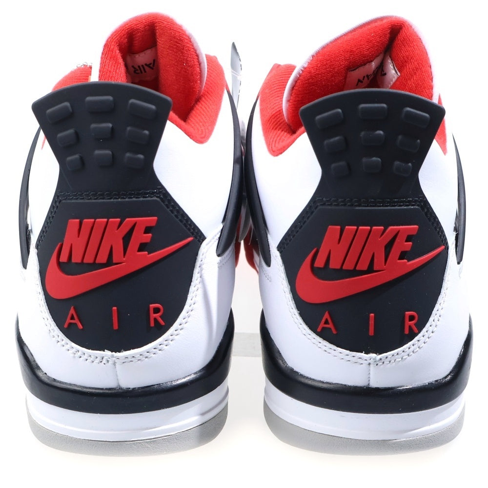 NIKE(ナイキ) AIR JORDAN 4 RETRO OG FIRE RED 2020 エアジョーダン4 レトロ ファイヤーレッド ハイカットスニーカー ホワイト/レッド US10/28cm DC7770-160