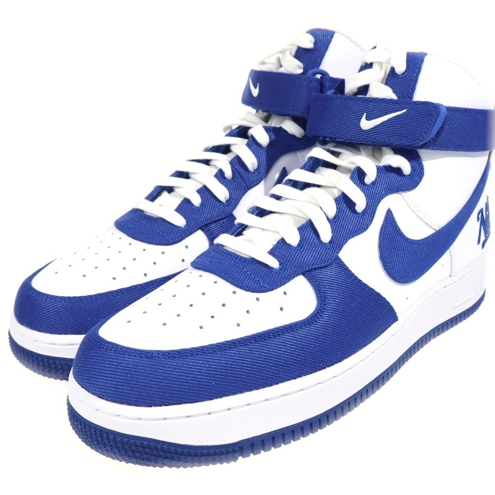 NIKE(ナイキ) AIR FORCE 1 High EMB Dodgers エアフォース1 ハイ EMB ドジャース ハイカットスニーカー ブルー/ホワイト US11/29cm DC8168-100