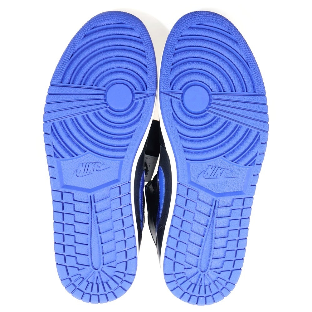 NIKE(ナイキ) AIR JORDAN 1 MID HYPER ROYAL エアジョーダン1 ハイパーロイヤル ミッドカットスニーカー ブラック/ブルー US10.5/28.5cm 554724-068