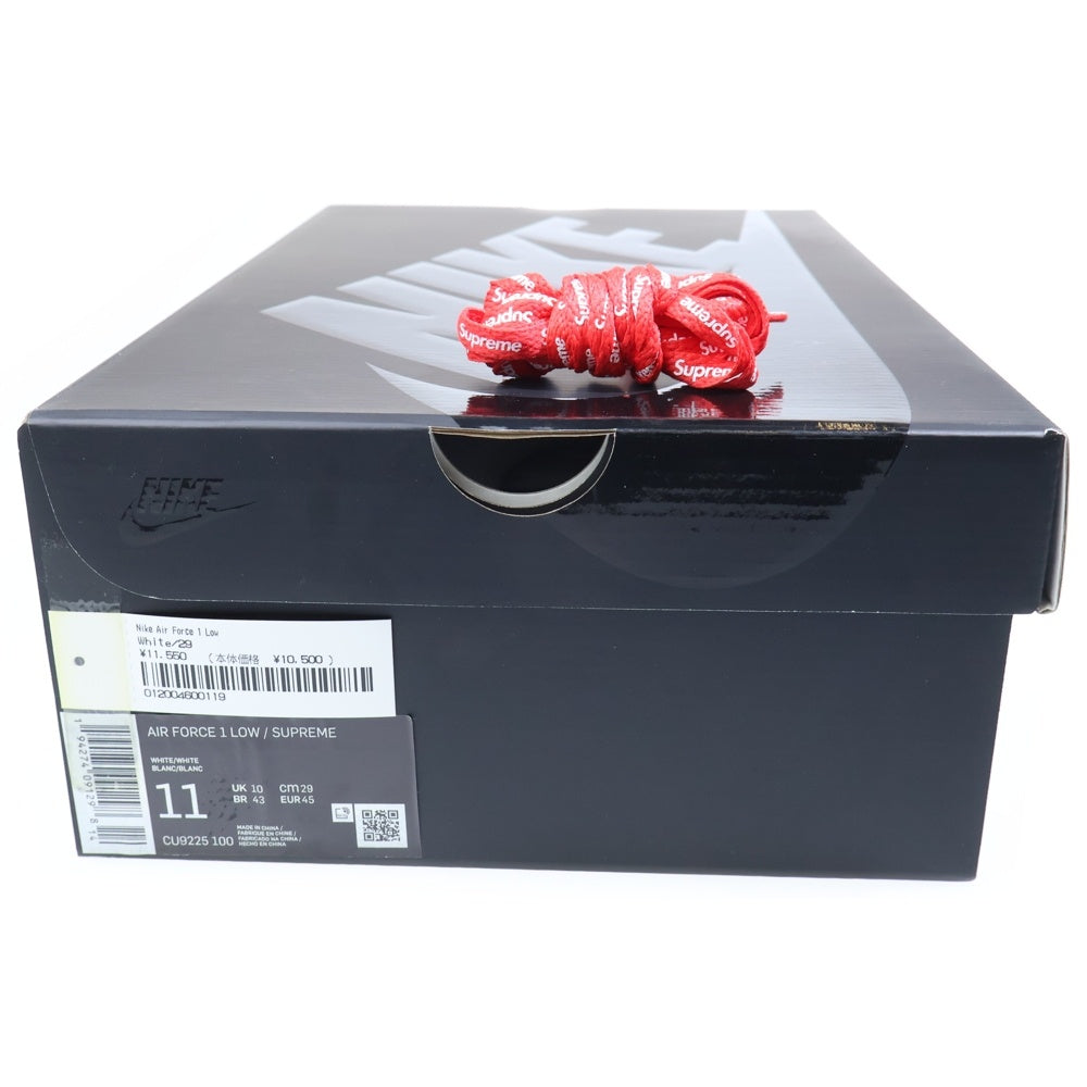 NIKE(ナイキ) ×SUPREME AIR FORCE 1 LOW SP エア フォース 1 ローカットスニーカーシューズ ホワイト US11/29cm CU9225-100