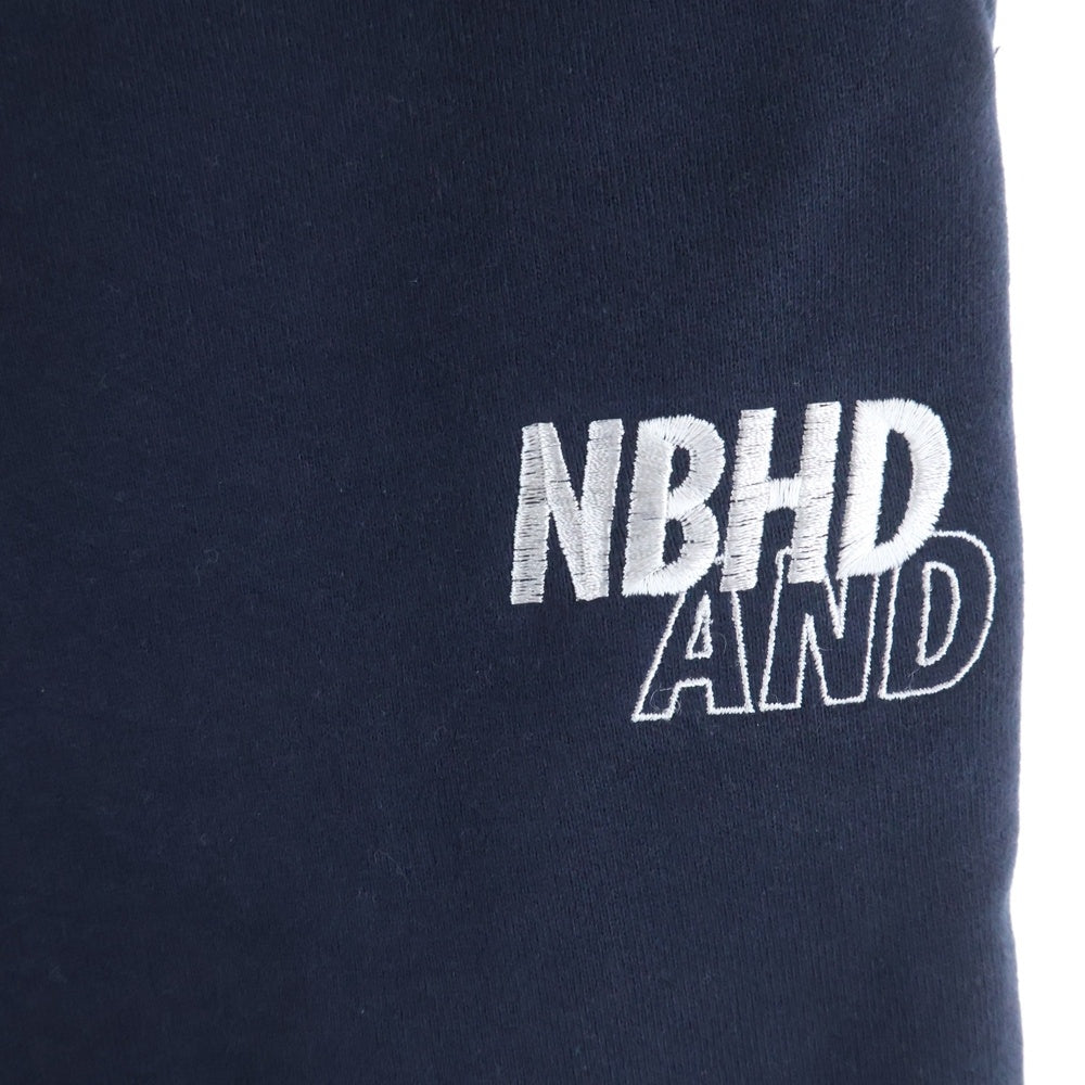WIND AND SEA(ウィンダンシー) 20SS×NEIGHBORHOOD sweat pants ネイバーフッド ロゴ刺繍 スウェットパンツ ネイビー 201ELWSN-PTM01S