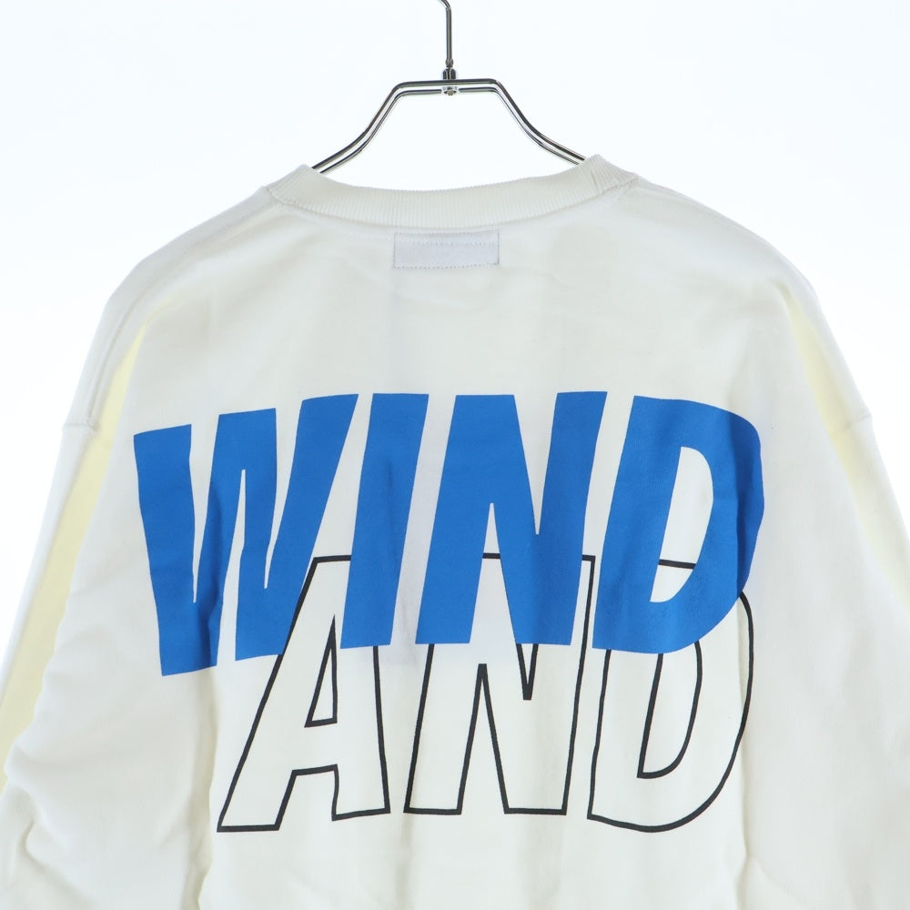 WIND AND SEA(ウィンダンシー) 22SS×YYHS Crewneck 幽遊白書 プリント クルーネック スウェットトレーナー ホワイト WDS-YYHS-03