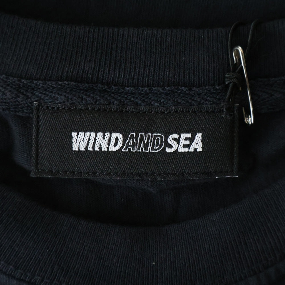 WIND AND SEA(ウィンダンシー) 22SS×YYHS 幽遊白書 キャラクターロゴプリント コットンクルーネック半袖Tシャツ ブラック WDS-YYHS-06