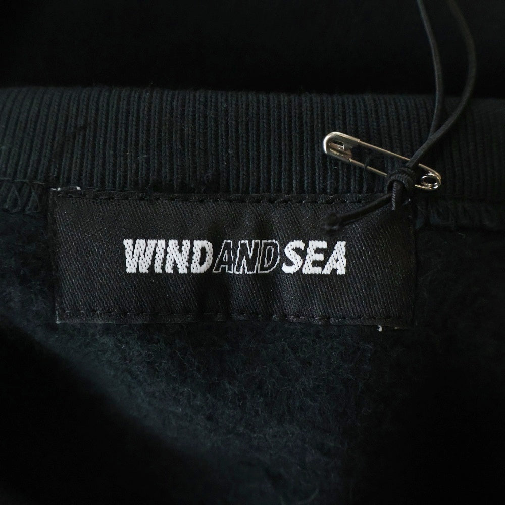 WIND AND SEA(ウィンダンシー) ×NO COFFEE フロッキープリントスウェットトレーナー ブラック WDS-NOCF-03
